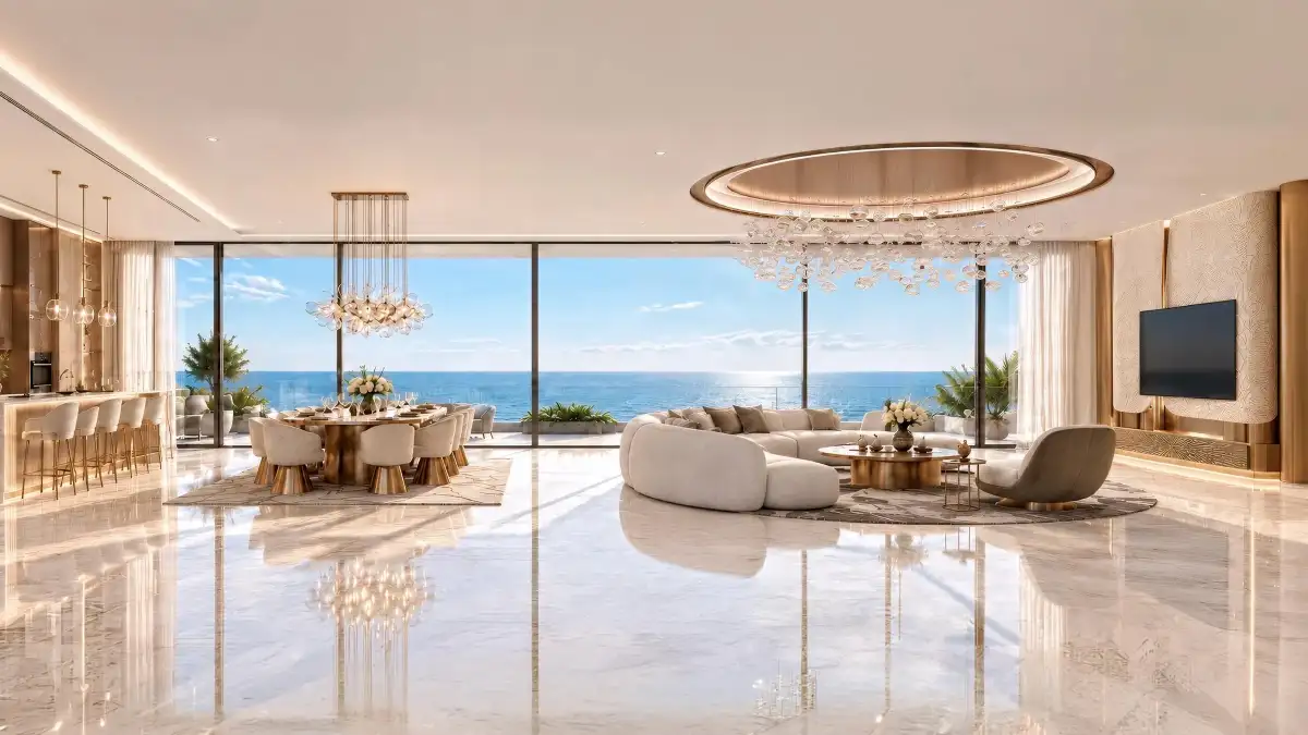 SHAHRUKHZ RESIDENCES BY DANUBE-LIVING ROOM